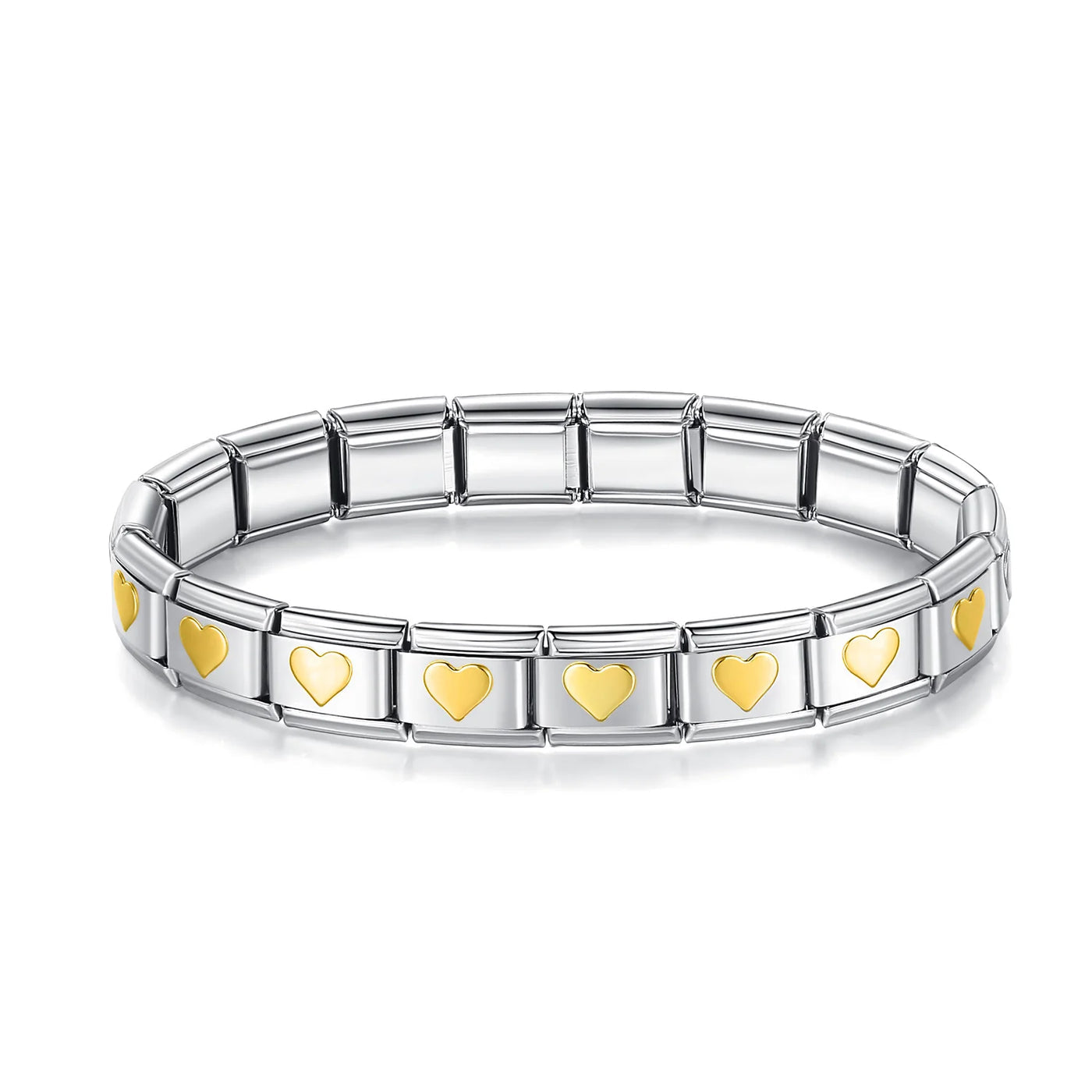 Brazalete italiano con corazones