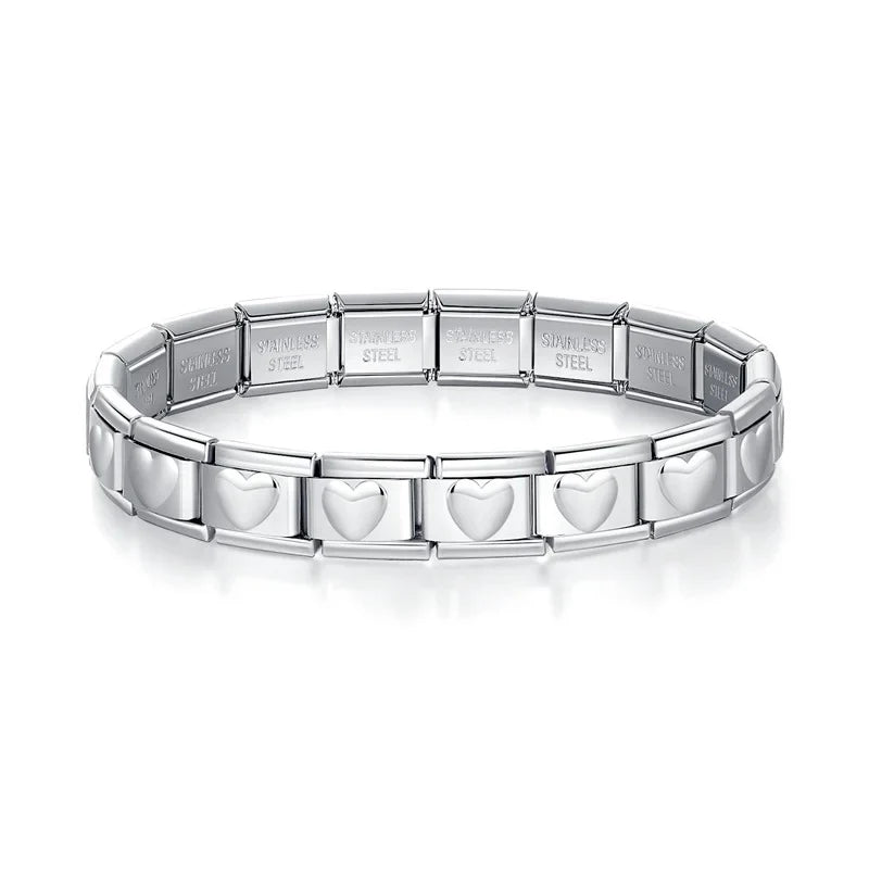 Brazalete italiano estrella / corazón / rombo