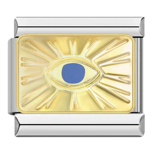 Charm ojo azul c/ dorado