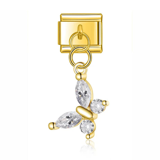Charm colgante mariposa (cristales)