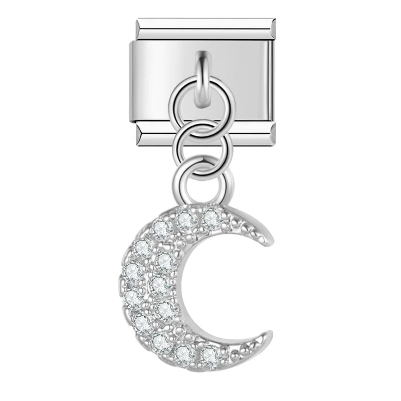 Charm colgante luna brillante