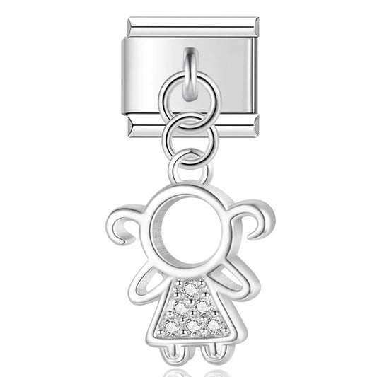 Charm colgante niña