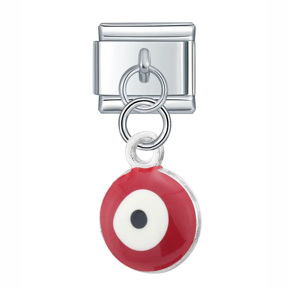 Charm colgante ojo turco rojo