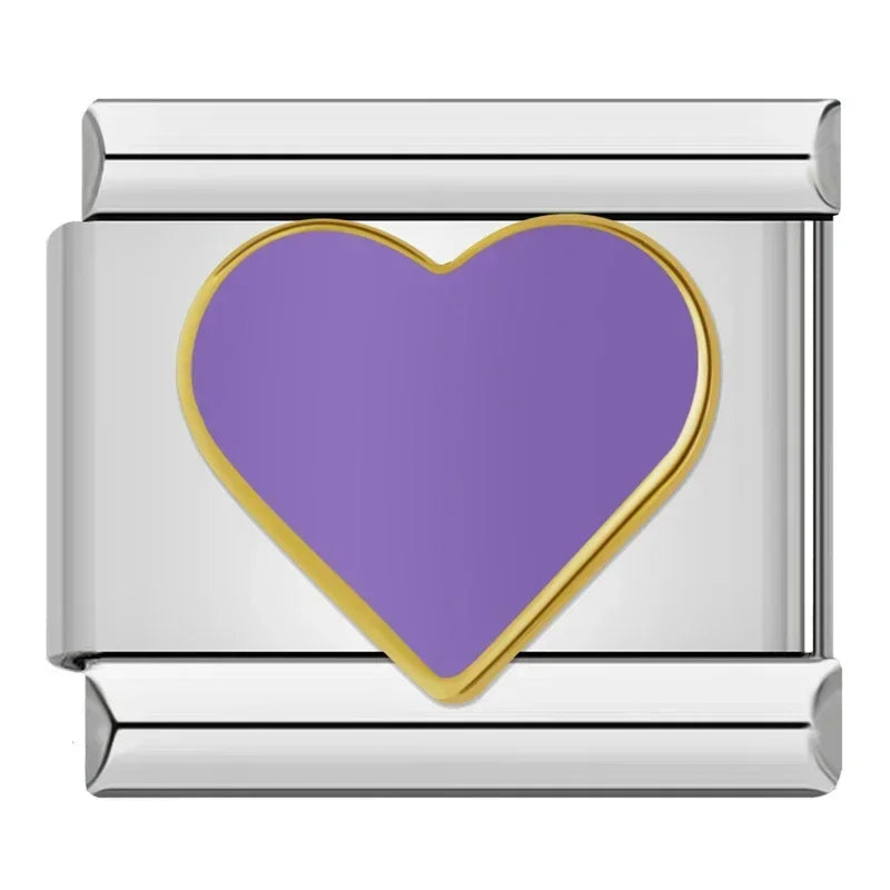 Charm corazón morado