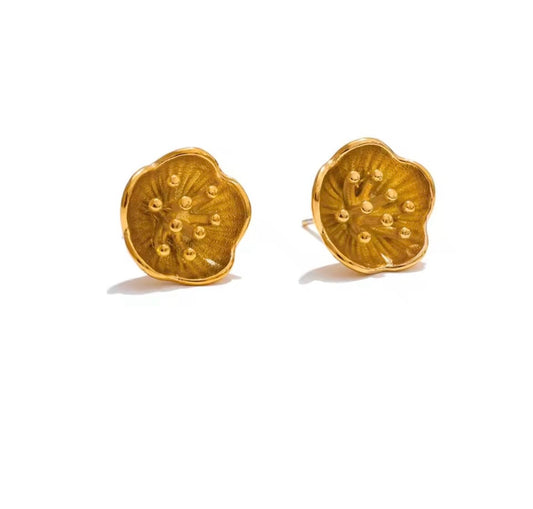Aretes flor 3D