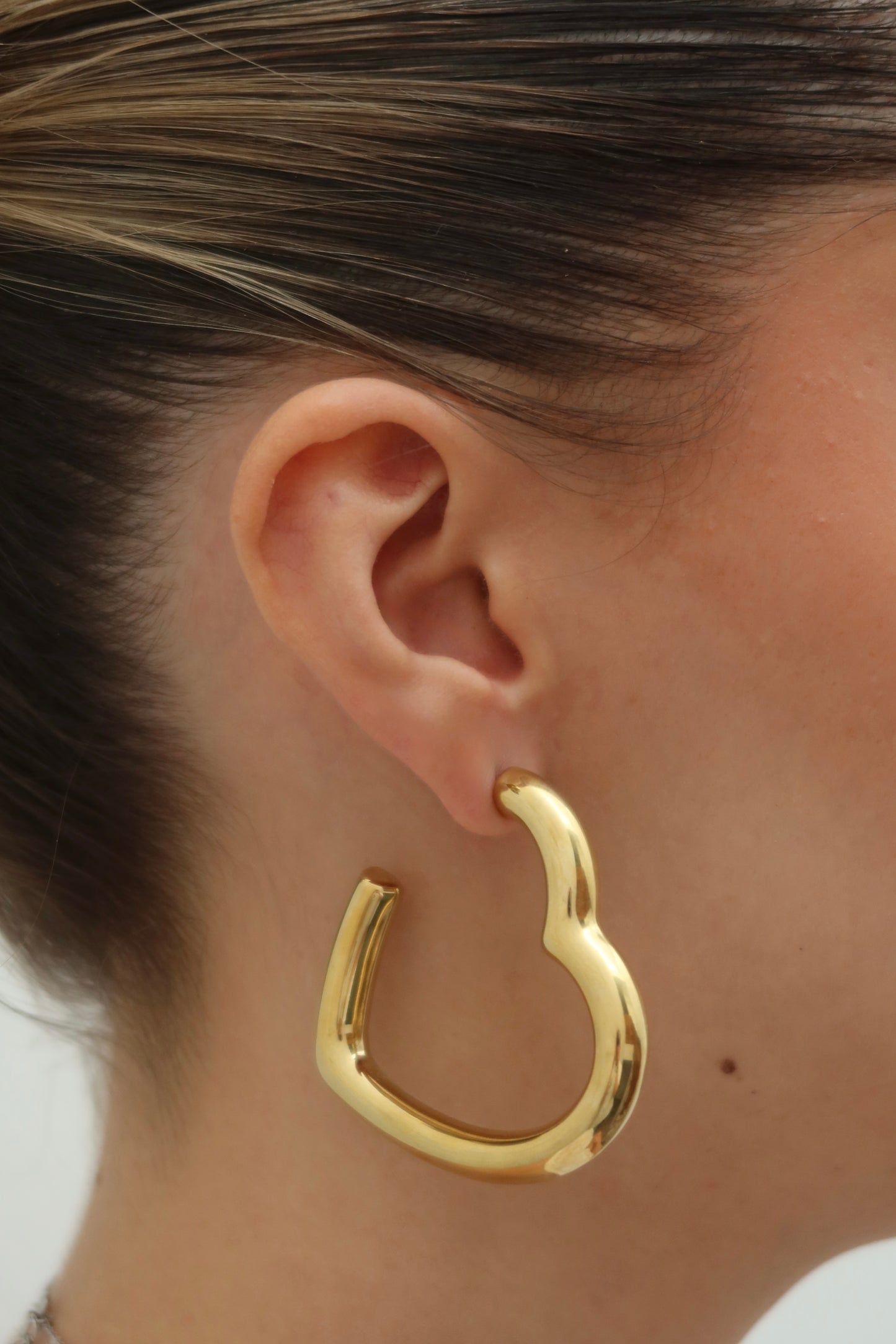 Aretes en forma de corazón