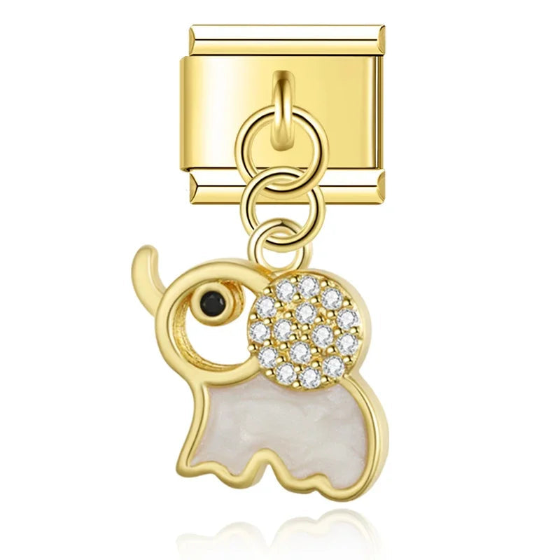 Charm colgante elefante