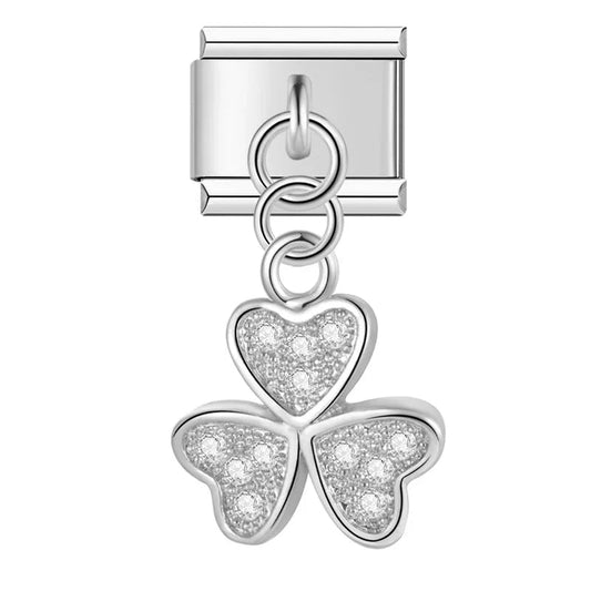 Charm colgante trébol